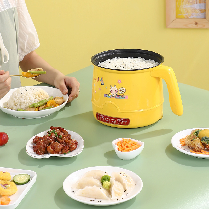 淘气猫多功能不粘智能学生宿舍家用电火锅蒸锅单双人电煮锅