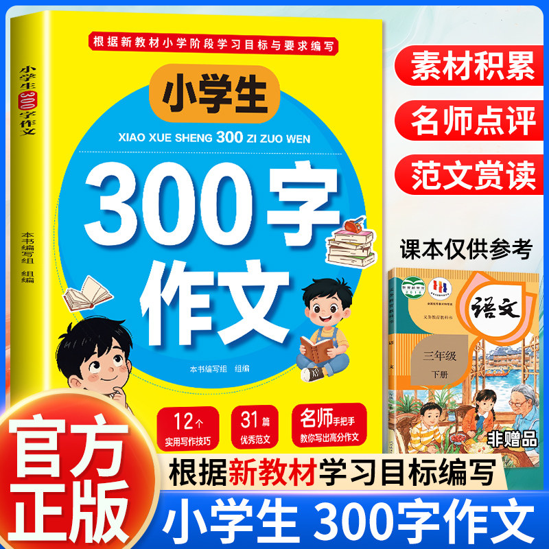 小学生300字作文 写作基础写作技巧优秀范文素材表达方法作文读物
