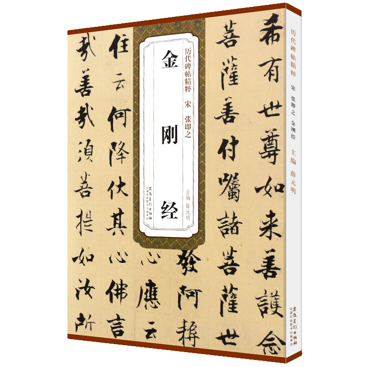 张即之金gang经 碑帖精粹 含技法解析 楷书毛笔书法临摹练字帖教材