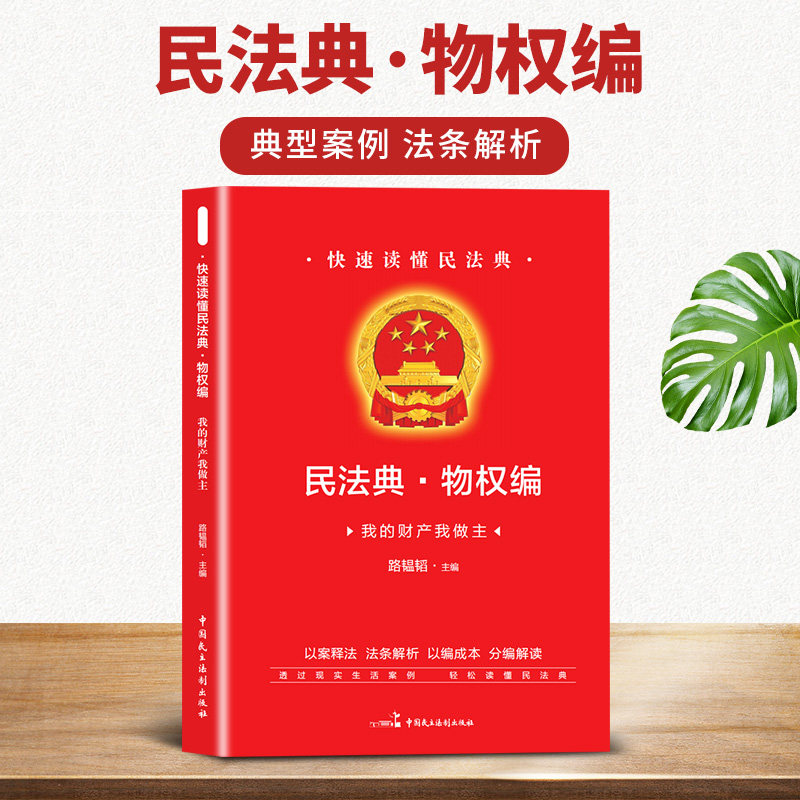 民法典物权编正版 典型案例法条解析 房产宅基地财产维权法律书
