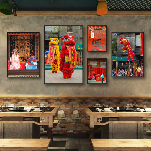 佛山装饰画岭南文化建筑祖庙梁园风景餐厅挂画广府茶楼办公室壁画