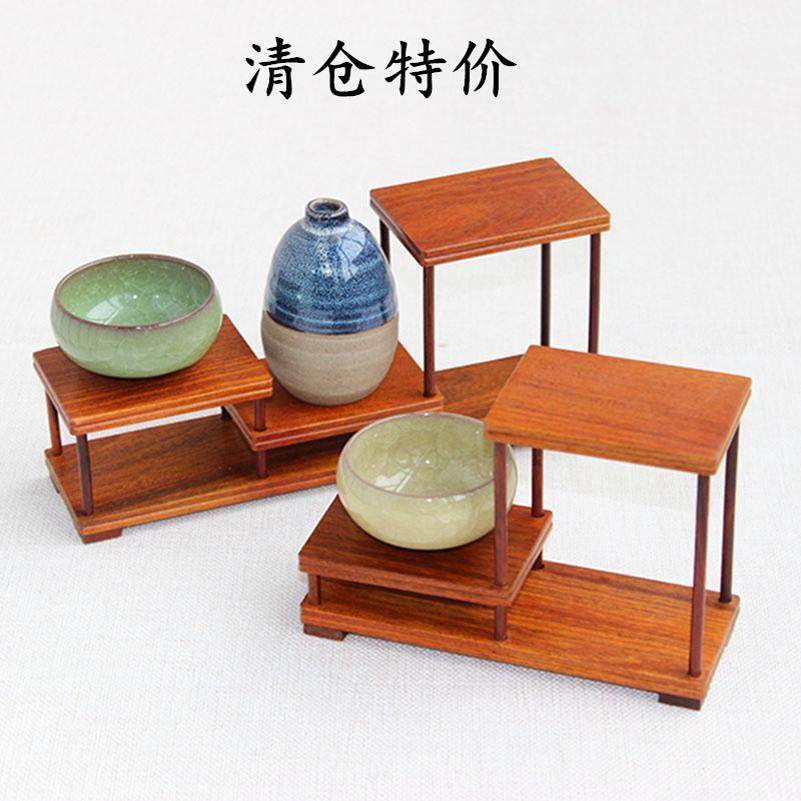 实木花梨木小型博古架功夫茶具置物架茶壶茶杯收纳摆件展示架包邮
