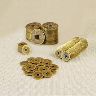 旺福 五帝钱挂件大铜钱 嘉庆铜钱乾隆康熙雍正顺治六帝钱摆件