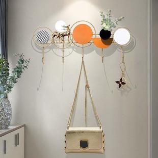 个性入户门玄关挂衣架金属衣挂钩墙上挂壁免打孔高档衣架挂墙轻奢