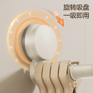 吸盘阳台衣架收纳免打孔家用多功能挂钩伸缩挂衣架墙上置物架