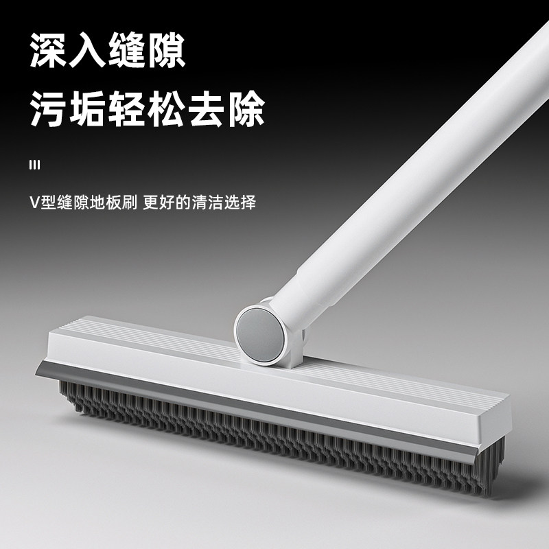 长柄刷子家用卫生间瓷砖刷洗墙硬毛刷多功能无死角打扫神器缝隙刷图片