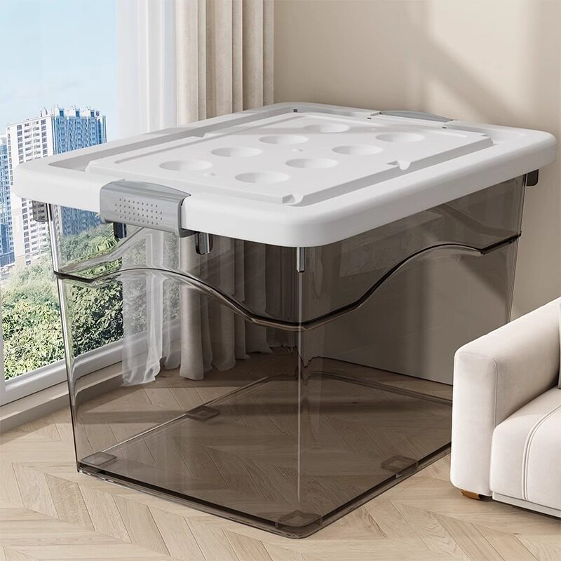 透明收纳箱家用大容量超大加厚衣柜衣物塑料盒子玩具储物箱整理箱