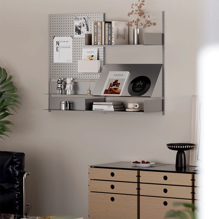 洞洞板挂墙展示架多功能置物架