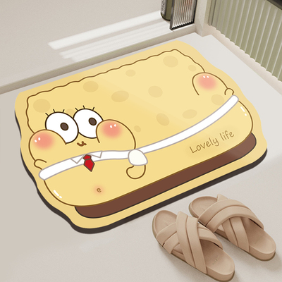 卫生间吸水垫门口防滑新款家用进门入户脚垫浴室洗手间硅藻泥地垫