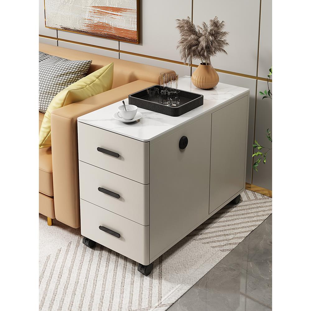 沙发侧边柜客厅家用三抽边柜轻奢现代小茶几简约小桌子可移动边几