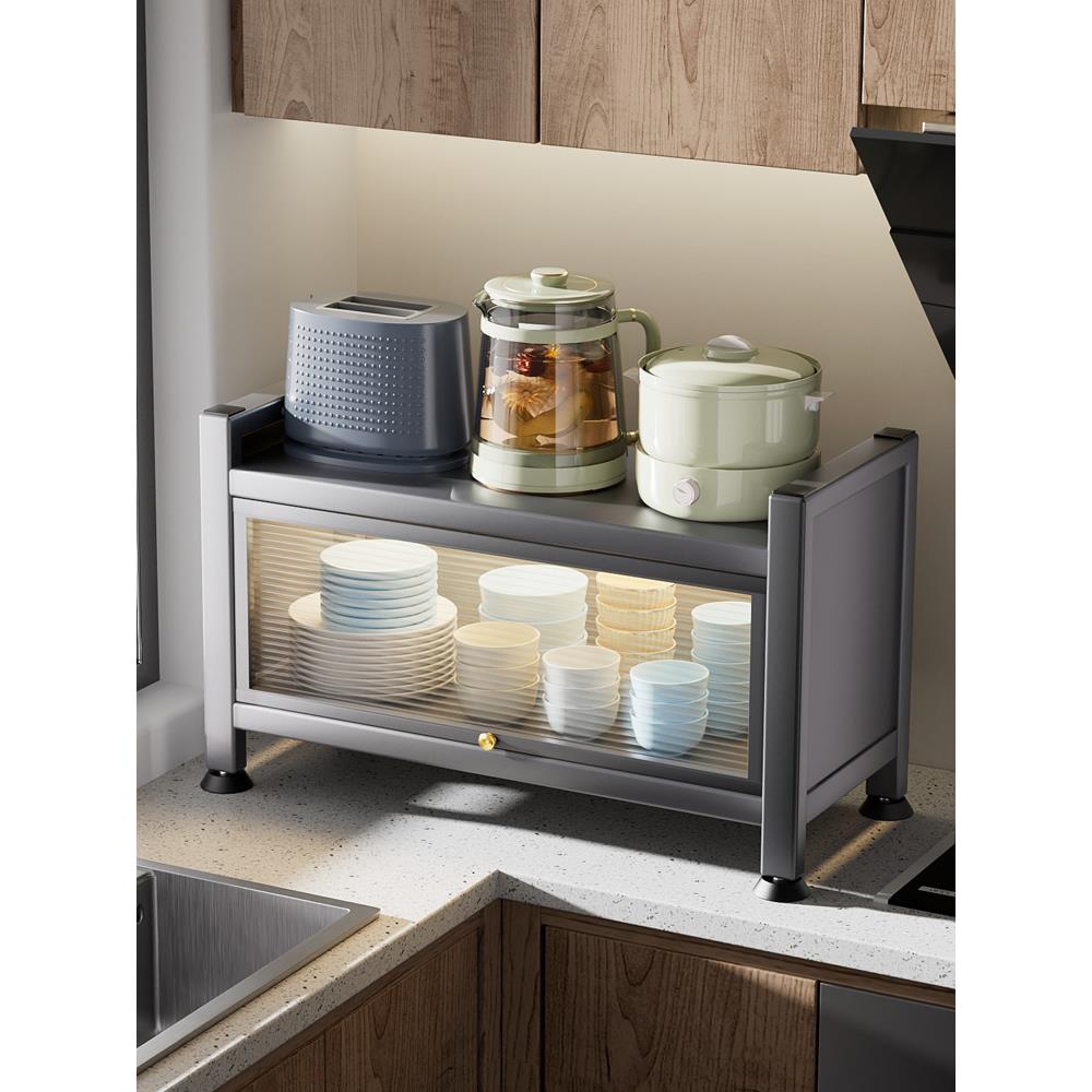 新款2023厨房碗架台面置物架家用防尘碗柜放碗盘碗筷碗碟收纳架盒