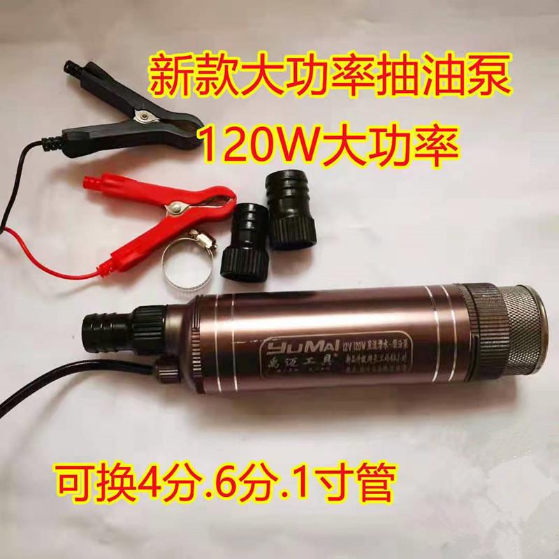 抽油泵抽水泵12v24v220v大功率150W抽柴油洗车泵潜水泵