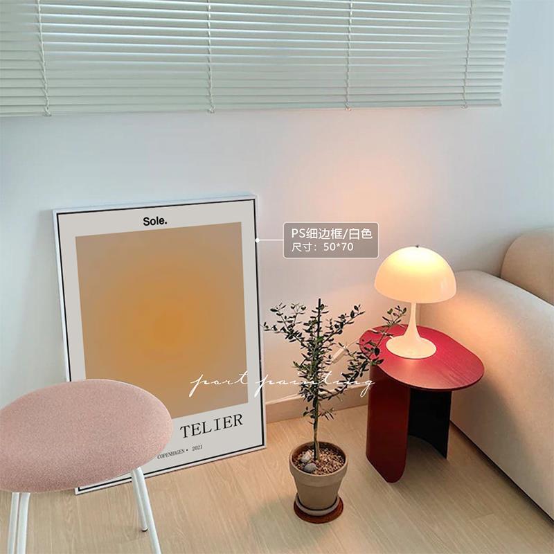 港画 北欧ins渐变光晕装饰画sole小众工作室壁画咖啡厅摆件挂画