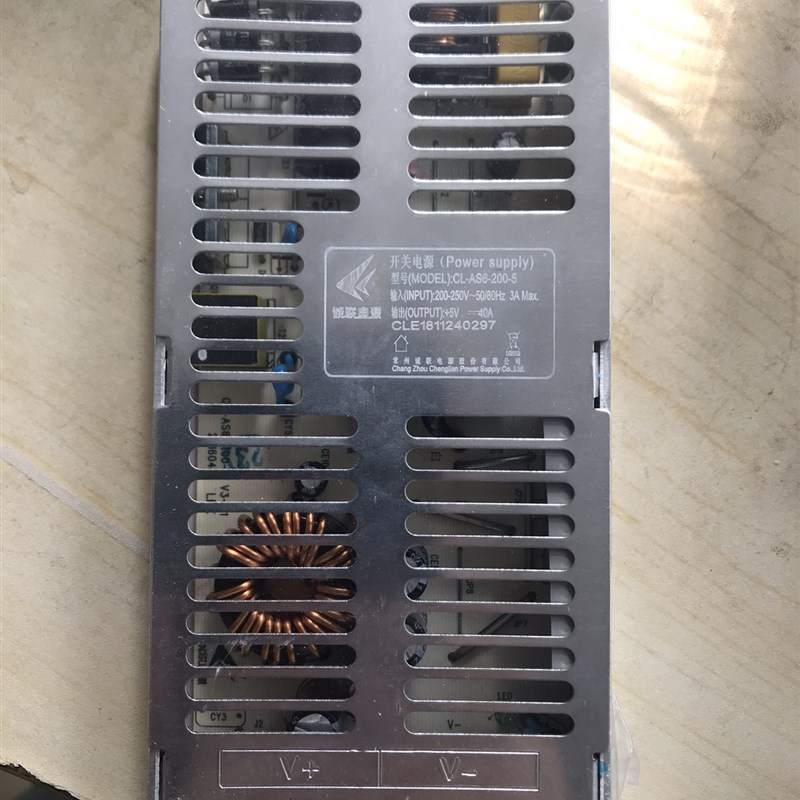 诚联电源200W5V薄款显示屏电源40A全彩屏CL-AS6B-200-5A小体积