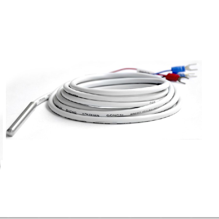 伊莱科防水型探头式热电阻 温控仪测温仪温度计探头CU50 7*70mm