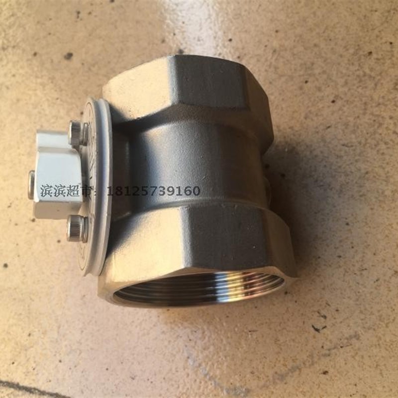 304不锈钢内螺纹高温风阀带刻度盘风量丝扣调节蝶阀窑炉专用DN25