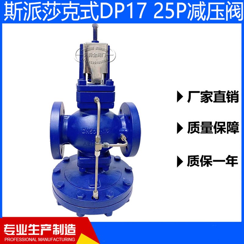DP17 25P仿斯派莎克式先导弹簧式高温蒸汽减压阀大流量膜片调压阀