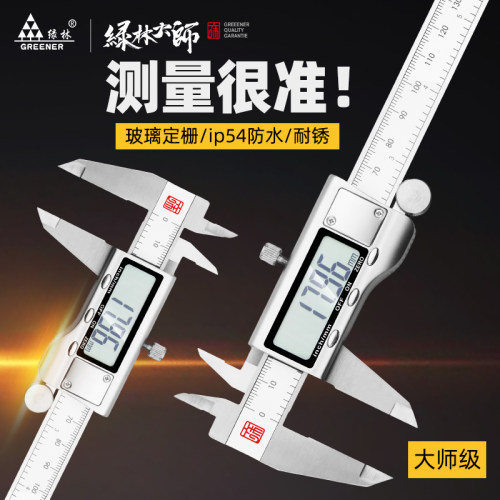 绿林大师游标卡尺高精度电子数显卡尺珠宝文玩家用不锈钢游边卡尺