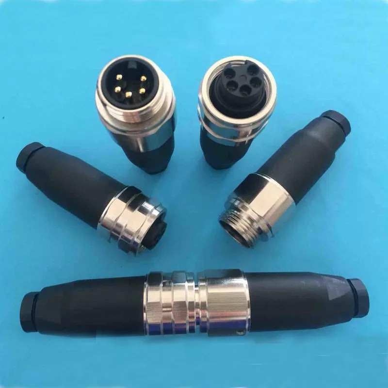 电源插头7/8连接器航空插头3芯4孔5针螺钉接线Devicenet 伺服接头