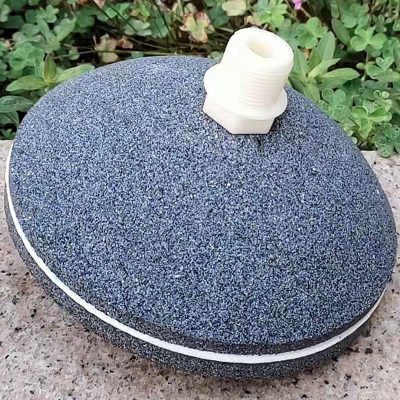 污水设备微孔曝气头养殖充氧气盘石 爆氧曝气盘陶瓷全刚玉曝气器