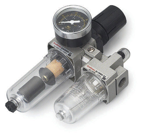 SMC型气源两联件AW2000-02D+AL2000-02 气动二联件 油水分离器