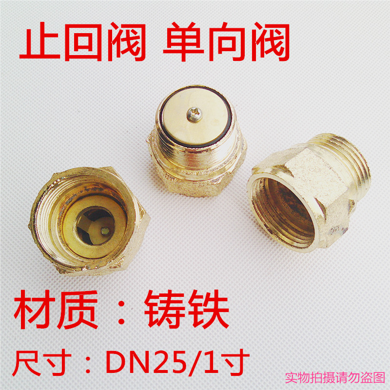 铸铁底阀 一寸/32MM铸铁止回阀 自吸泵单向阀  螺杆泵水泵配件