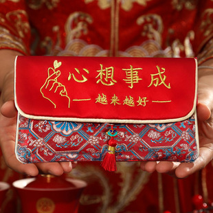 刺绣布艺红包袋2026马年新款大容量装2万现金马利是封春节过年用