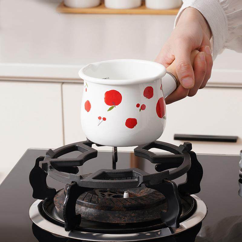 厨房瓦斯灶台防滑小奶锅三脚支架子燃气拖置物托 托支炉头具辅助