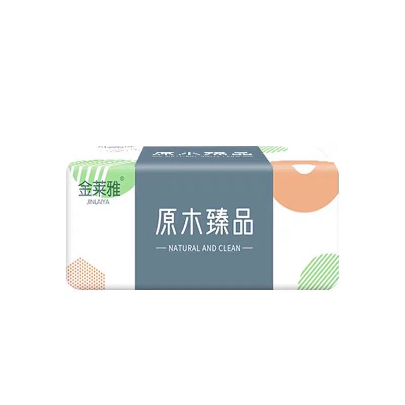 抽纸加厚4层家用纸抽原生木浆白色抽纸擦桌子随身带便捷抽纸AAA图片