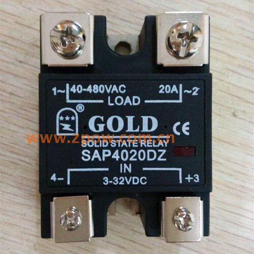 原装固特GOLD经济型单相固态继电器SAP4020DZ直流控交流SSR-20A