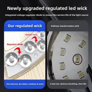 灯芯吸顶灯Led替代三色灯圆形磁灯面板卧室吸顶灯风扇灯72W超亮灯