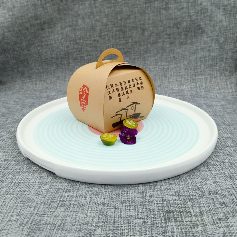 意境菜平盘餐具j大董创意冷艺特色盛器分子料理意境菜圆盘器皿
