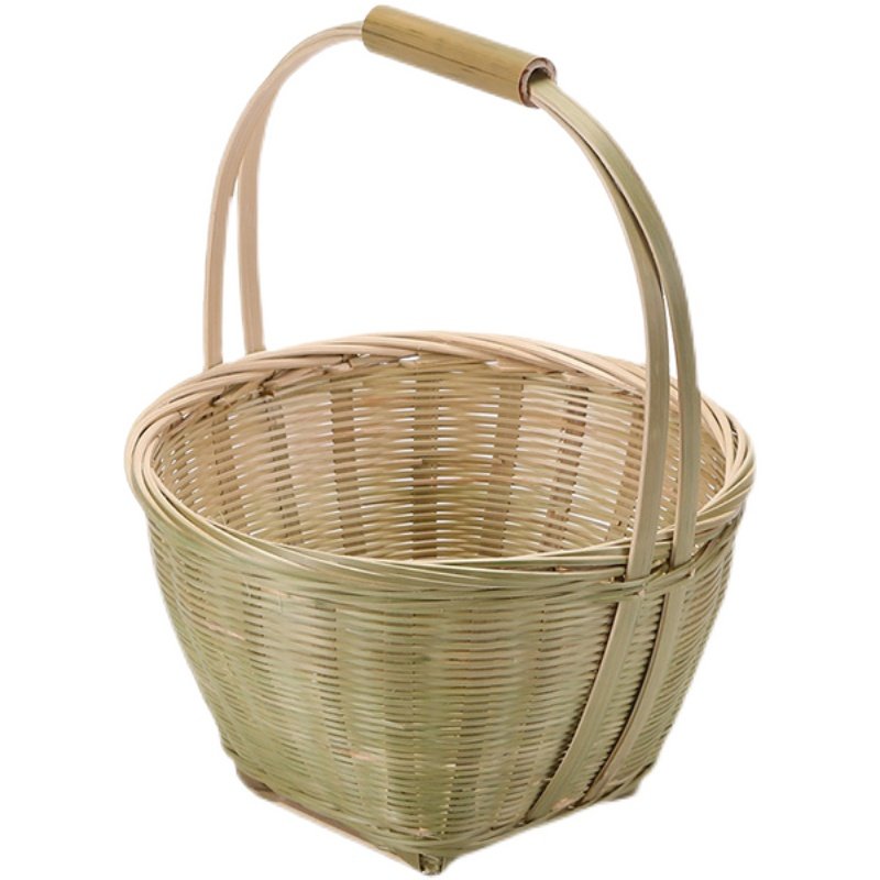 竹制品手工竹编手提篮水果篮家y用零食收纳篮采摘篮鸡蛋篮迷你竹,特色手工艺,竹编/竹雕,淘宝优惠券,粉丝福利购,淘宝优惠卷