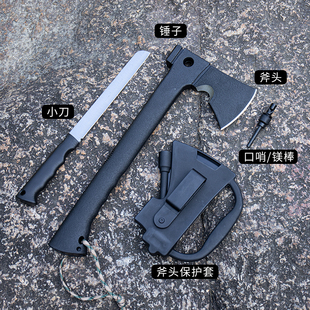 户外工兵斧多功能战术斧头户外开B山斧野营野外生存手斧子用品装