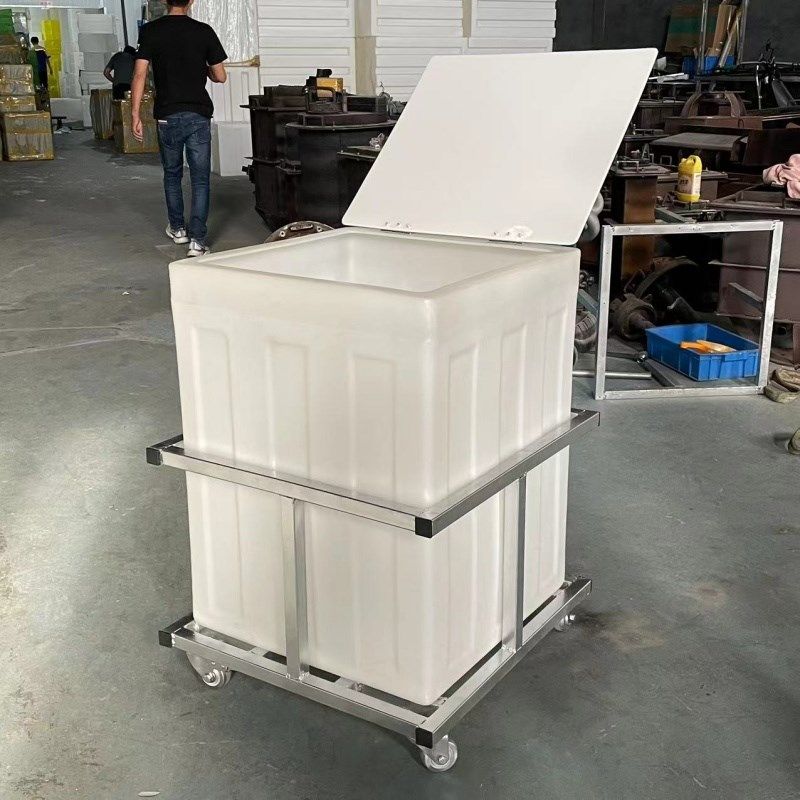 特大号养鱼c困水换水桶立式翻盖塑料水箱家用储水缸食品周转储存