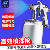 喷漆枪吸上式 油漆喷枪家具木器汽车气动喷枪 高雾化下壶喷漆枪A