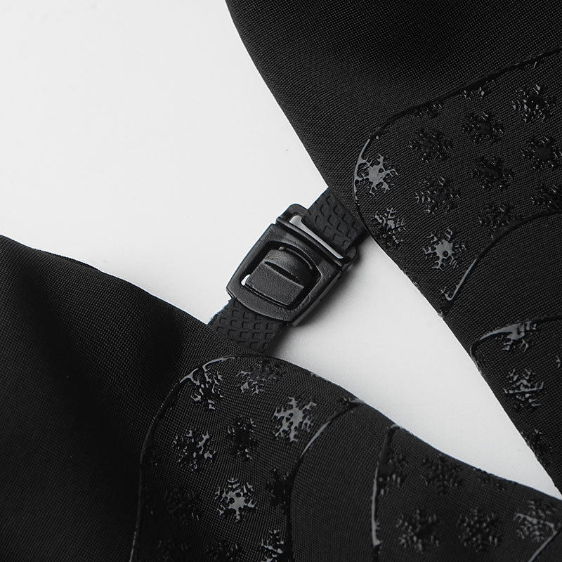 冬天骑行手套男款户外运动防寒防风全指开车可触屏内加绒粘扣