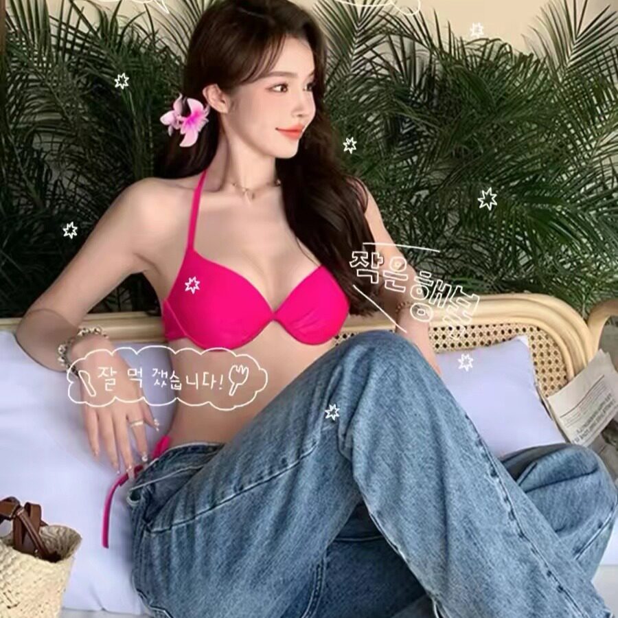 泳衣女成人性感暴露裸胸亮色