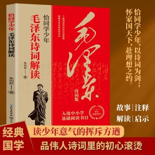 恰同学少年:毛泽东诗词解读 中小学生基础阅读书目学习伟人榜样
