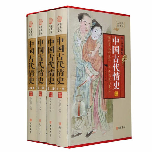 中国古代情史套装全4册精装古代贞洁史清代情史中国历史书籍
