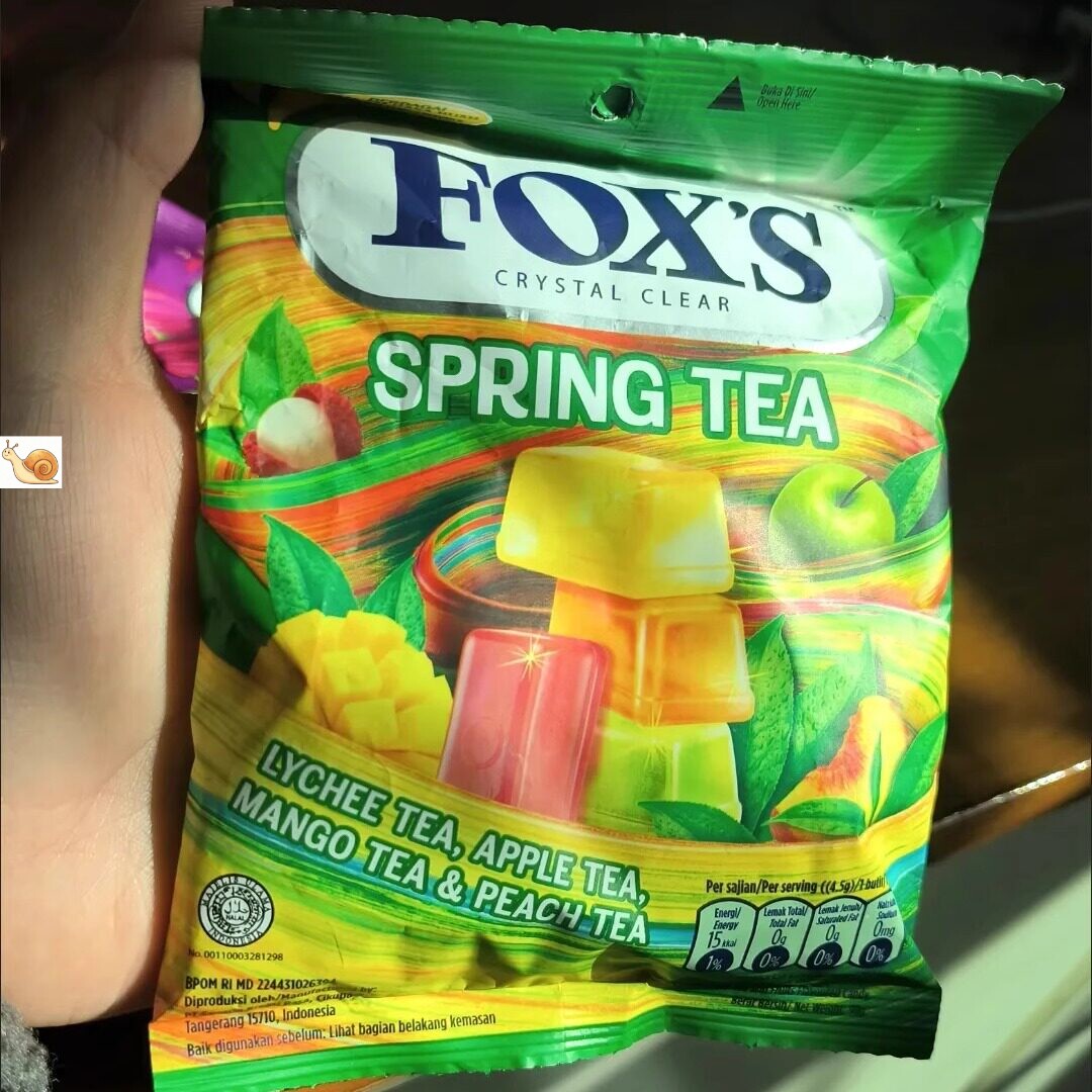 【新货】小红书推荐FOXS水晶薄荷糖四季茶味透明硬喜糖果