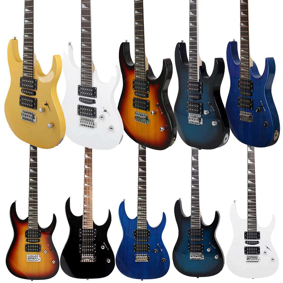 电吉他双单双170电吉他单摇学生成人guitar摇滚吉他初学弹拨乐器