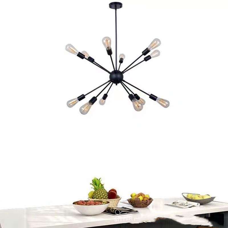 北欧创意卫星蜘蛛吊灯服装店铺理发美发店餐厅客厅卧室工业风灯具,电子/电工,接线端子,淘宝优惠券,粉丝福利购,淘宝优惠卷