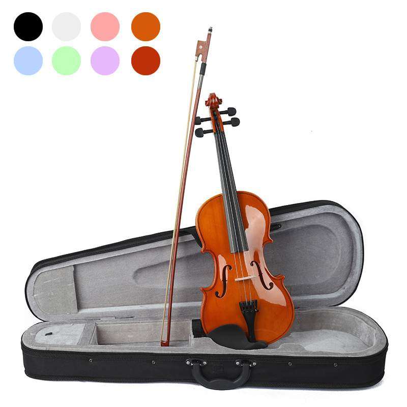 初学练习云杉合板小提琴椴木背侧板4/4 3/4 1/2 1/4普级练习入门