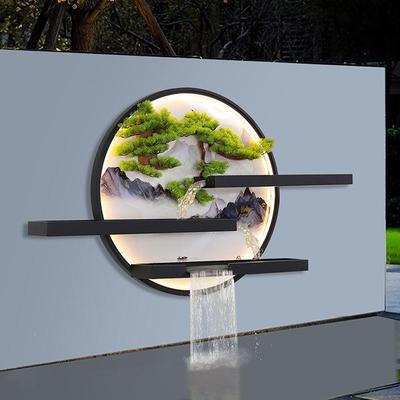 s%户外式防270水壁灯别墅室外壁墙流水庭院景新观灯花影园水幕墙