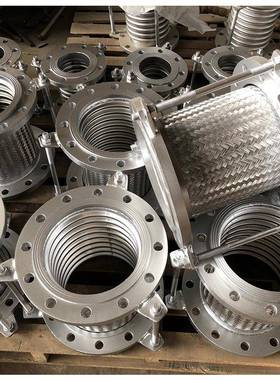 金编织防0拉脱位34316不锈钢金属软管膨胀节法2206151兰限连接补