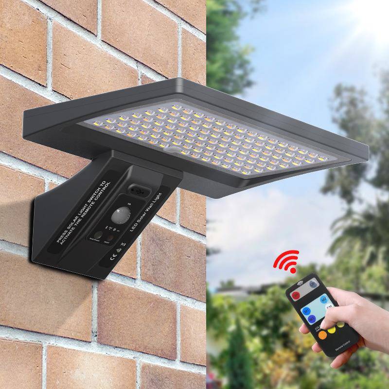 202免打阳用孔太能壁灯别墅专5庭院灯天黑自动亮户SLR05-8W外防雨