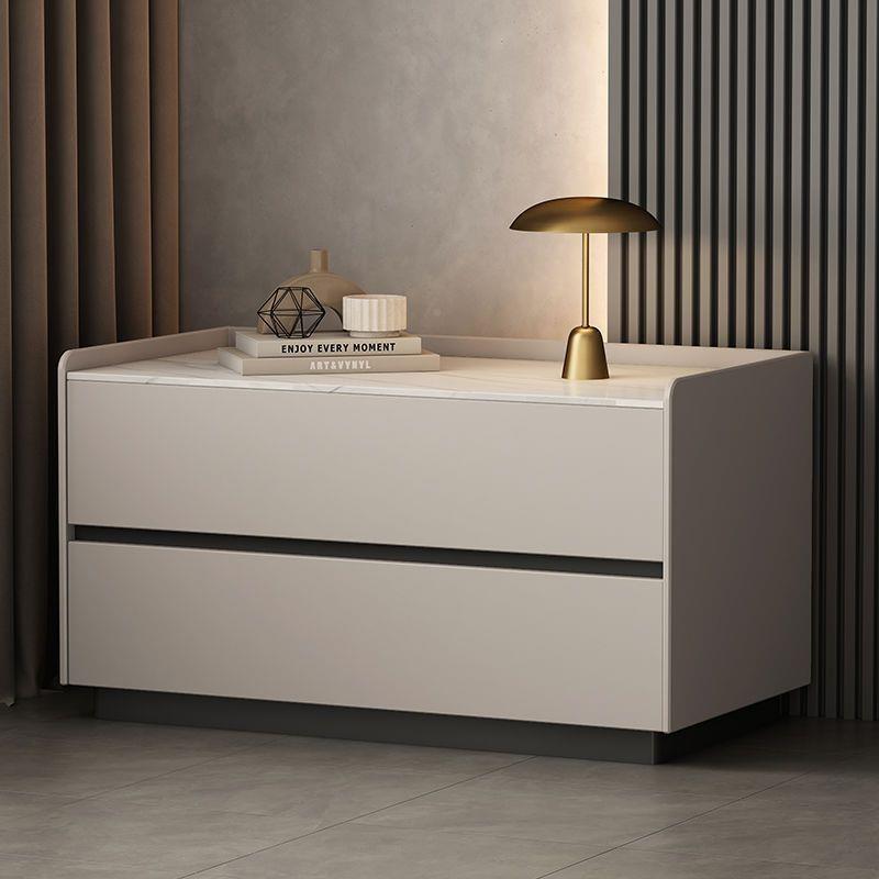 环保加宽床柜代斗柜艺简约网红轻CCS奢极简皮现卧室边床头柜意式