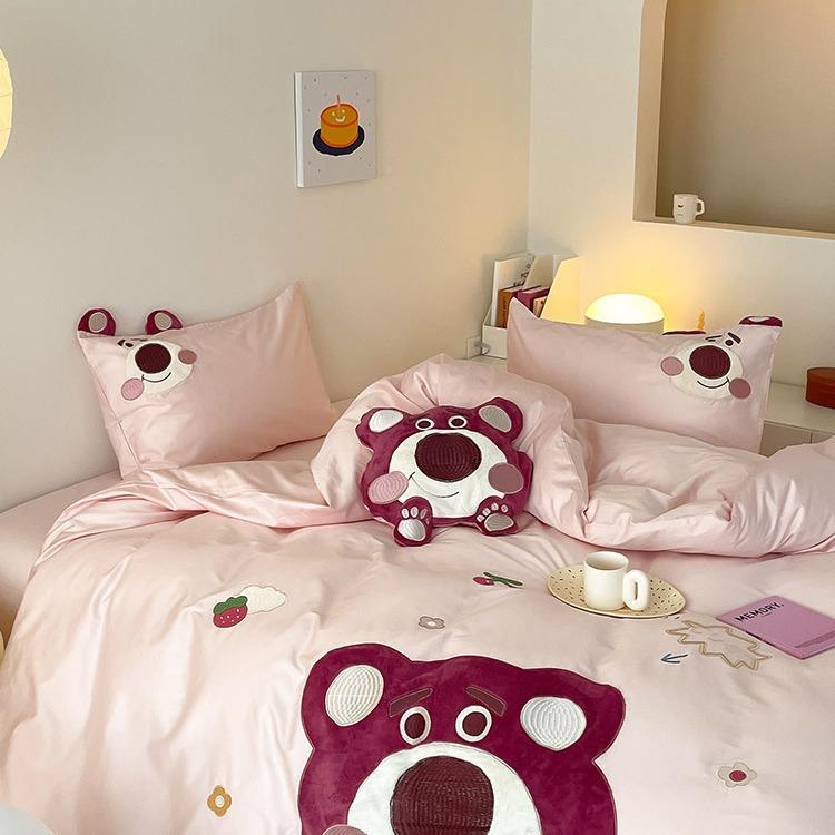 高DAO儿童男女孩卧室被单全棉亲赴澳棉季通用宿三端件套舍四床用