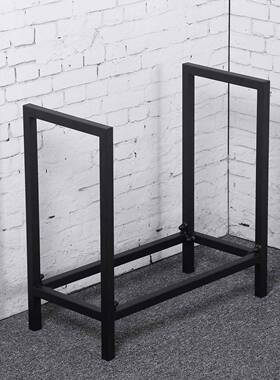 室内艺YZZ储木架置简物可架可铁移动约柴火架室内室外拆装款柴架